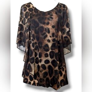 Leopard Print Suzie in the City LG Women's Top